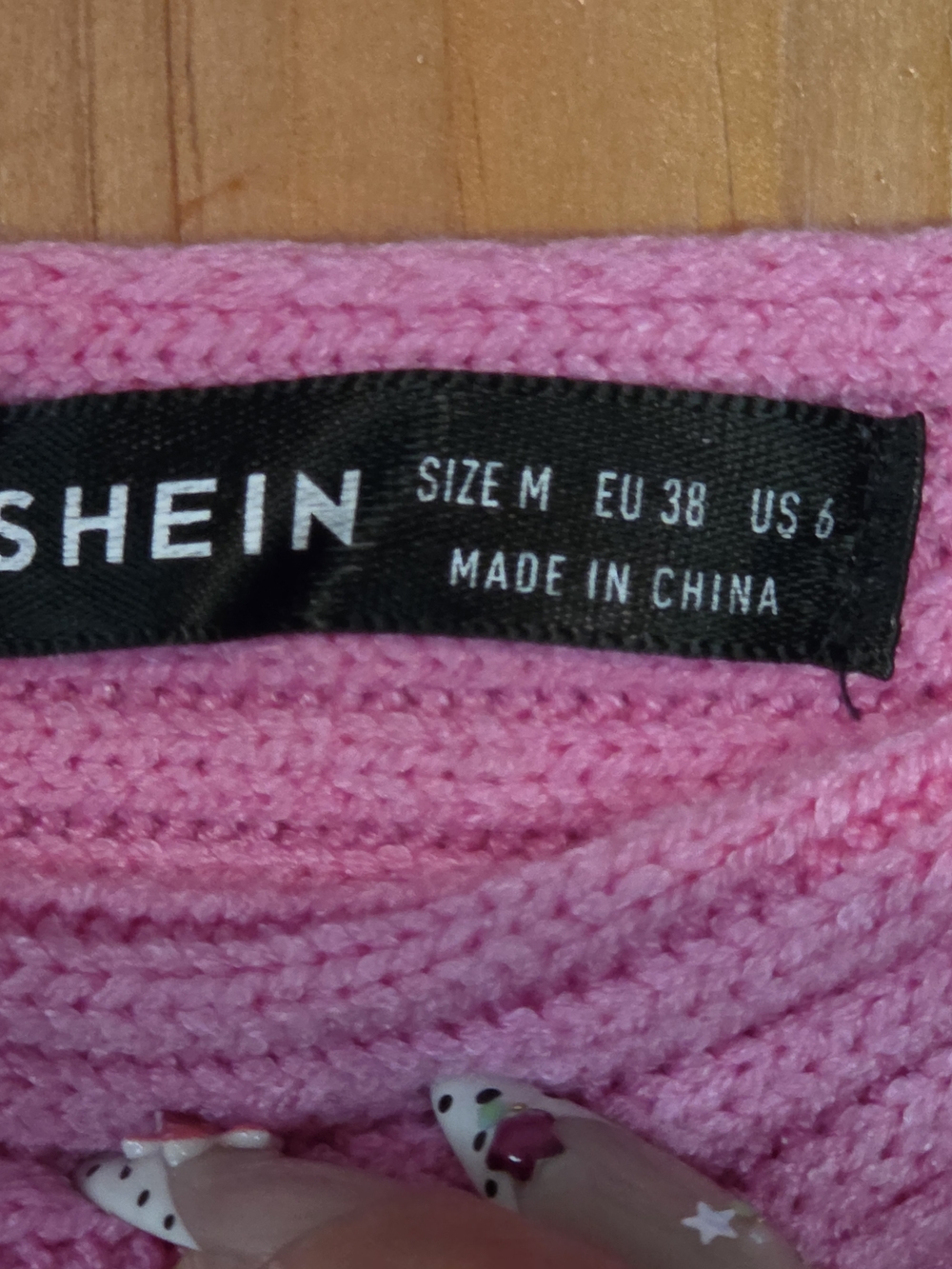 Off-Shoulder Ribbed Knit Sweater - Pink - Picture 3 of 12